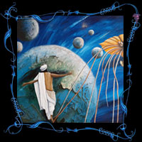 Le funambule(70 x 50 cm )